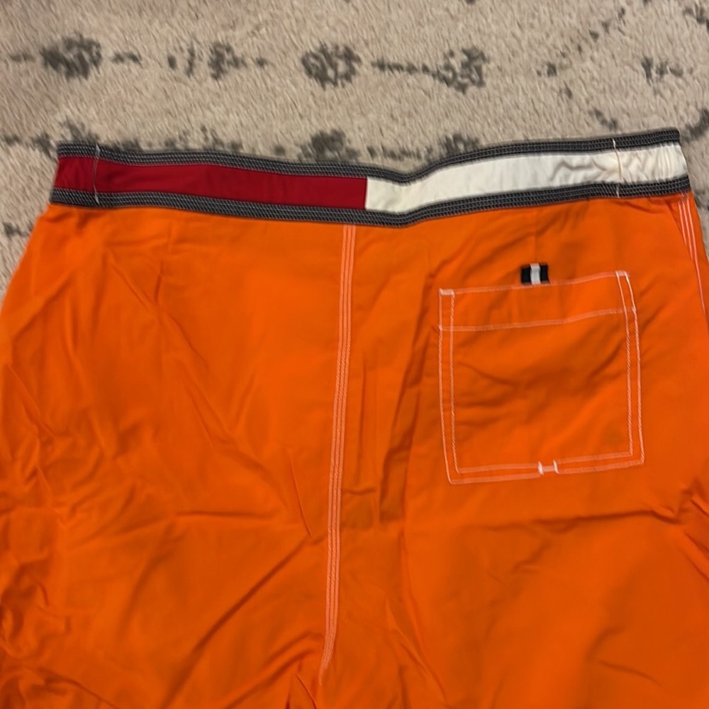 TOMMY HILFIGER Orange Swim Trunks Lined Size XL - Picture 5 of 6
